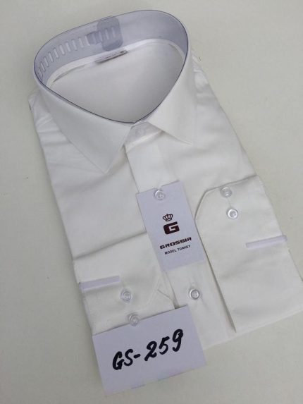 Приталенная рубашка Grossir, модал, GS-259 — купить оптом, GROSSIR