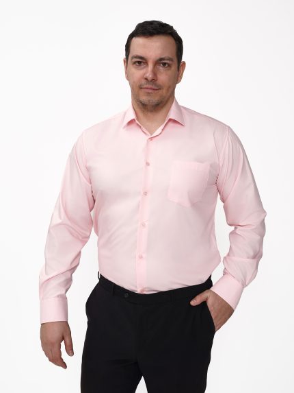 Классическая рубашка персикового цвета Grossir, модал, G-1068 — купить оптом, GROSSIR