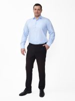 Классическая рубашка небесно голубого цвета Grossir, модал, G-1053 — GROSSIR, фото 3